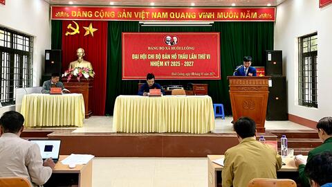 Đảng ủy xã Huổi Luông tổ chức điểm Đại hội Chi bộ Hồ Thầu lần thứ VI, nhiệm Kỳ 2025 - 2027